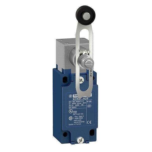 Telemecanique XCKJ10541H29 limit switch, adjustable roller lever, 1NO/1NC, M20