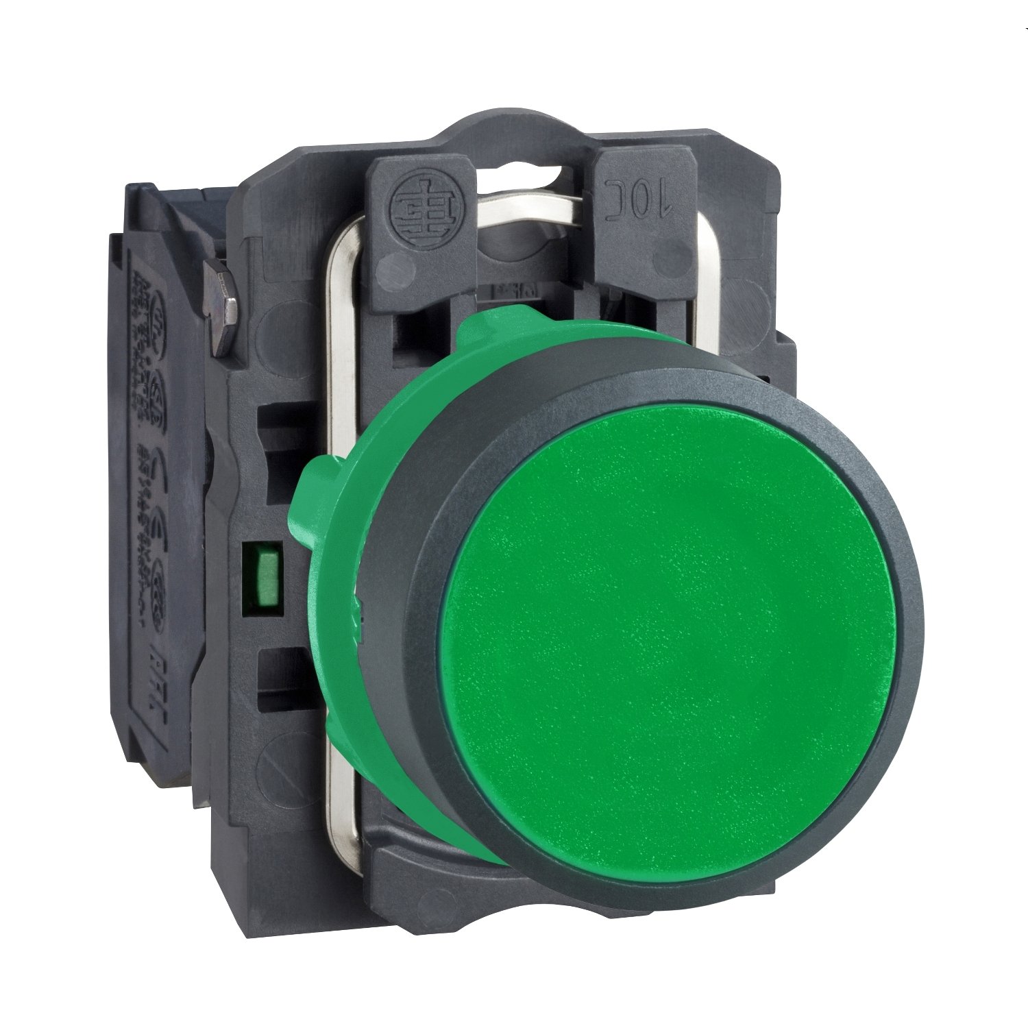 Schneider Electric XB5AA31 Harmony XB5 green flush pushbutton, 22mm, 1NO